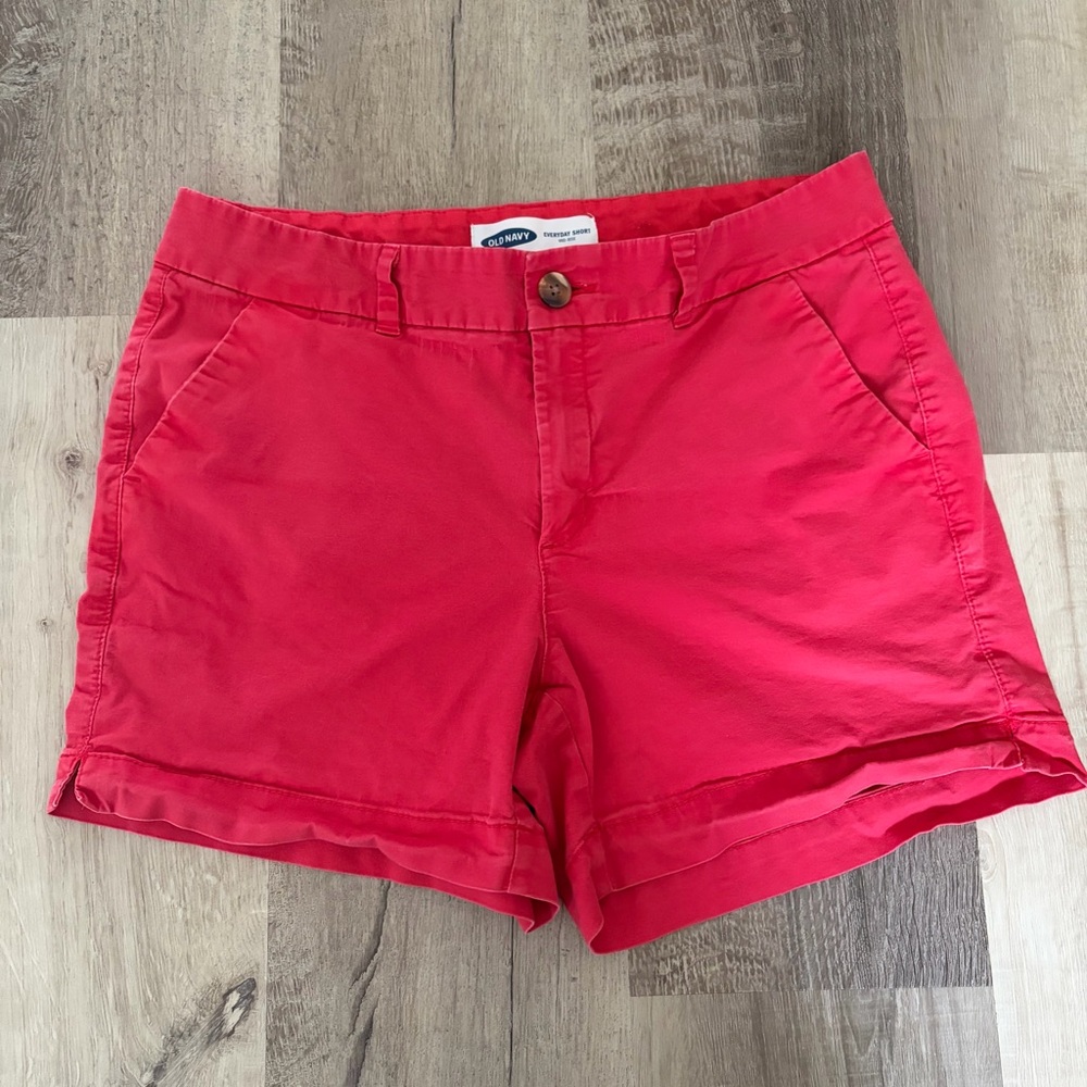 Old Navy Women's Bright Red Casual Shorts